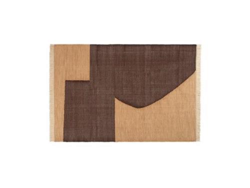 ferm LIVING - Forene Rug 140x200 Tan/Chocolate