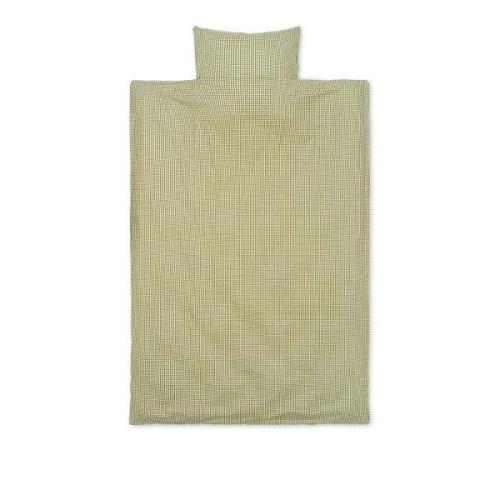 ferm LIVING - Check Bedding 140x200 Lemon/Olive