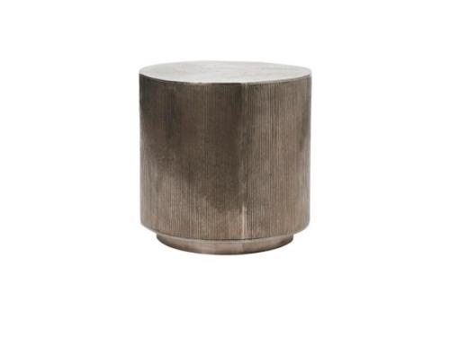 House Doctor - Rota Coffee Table H50 Ø50 Brushed Silver