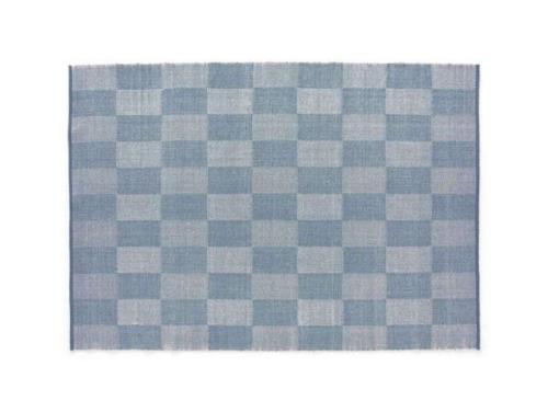 HAY - Check Rug Small Check 170x240 Light Blue