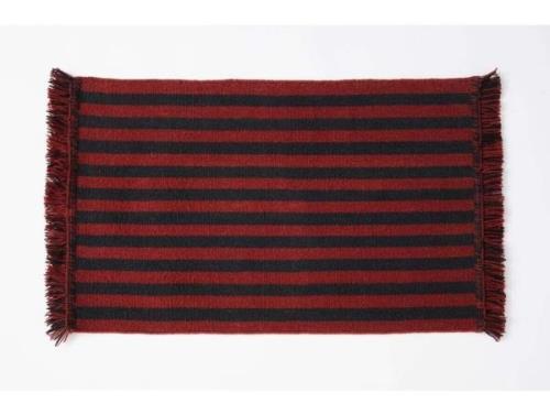 HAY - Stripes and Stripes Wool Rug 95x52 Cherry