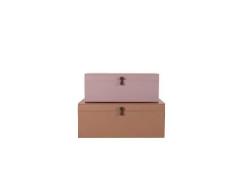 House Doctor - Metal Storage Beige/Rosa