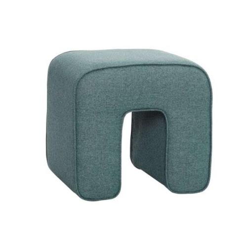 Hübsch - Sculpture Pouf Green