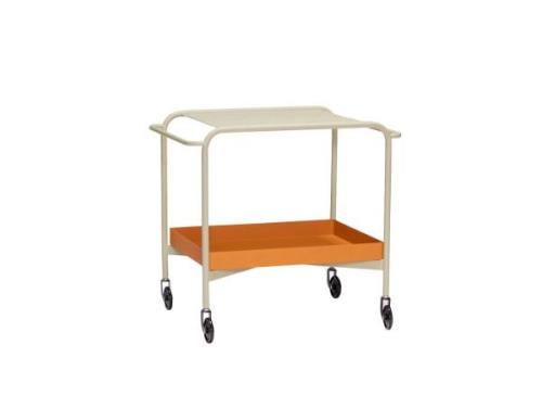 Hübsch - Push Trolley Sand/Brown