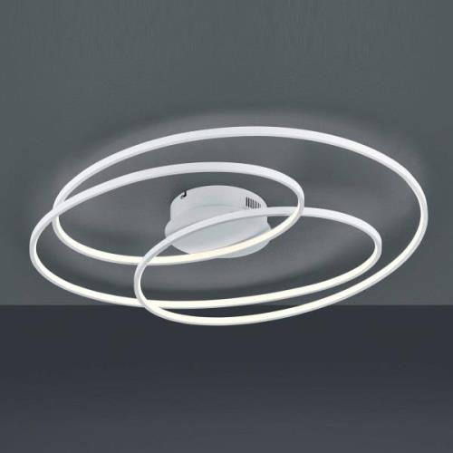 Gale LED-loftlampe, 80 cm, mat hvid