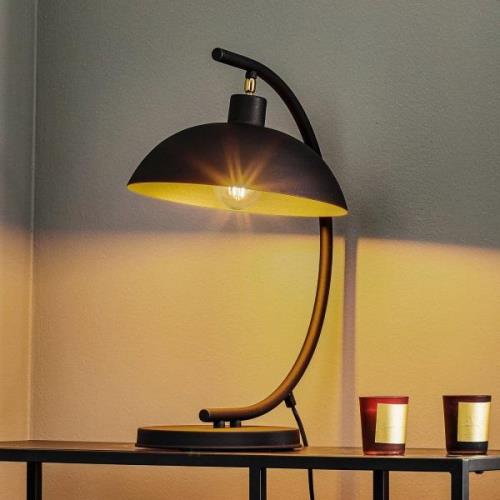 Bordlampe 1036, 1 lyskilde, sort-gylden