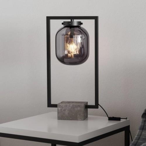 By Rydéns Dixton bordlampe 52 cm med røgglas