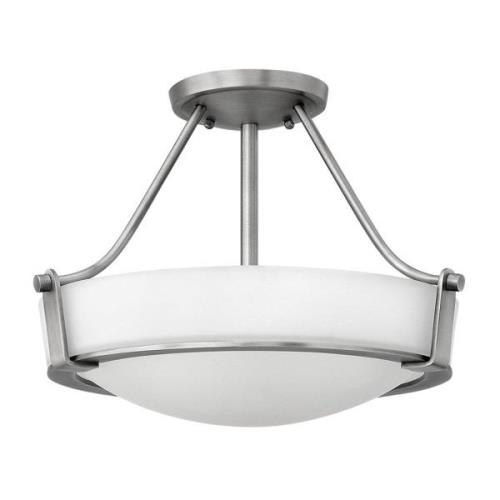 Hathaway loftlampe med afstand, nikkel, Ø 41 cm