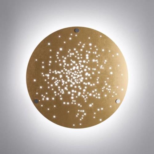 Fabbian Lens LED-væglampe Ø 60 cm bronze