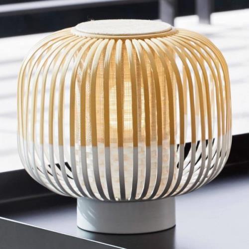 Forestier Bamboo Light S bordlampe 24 cm, hvid