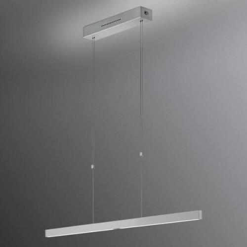 Linn LED-hængelampe, gestussensor mat nikkel 68 cm