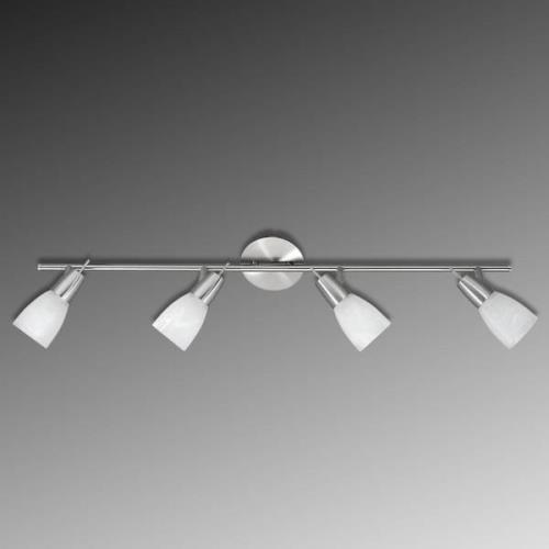 LED loftlampe "Julia",m. marmorerede glas og 4 lys