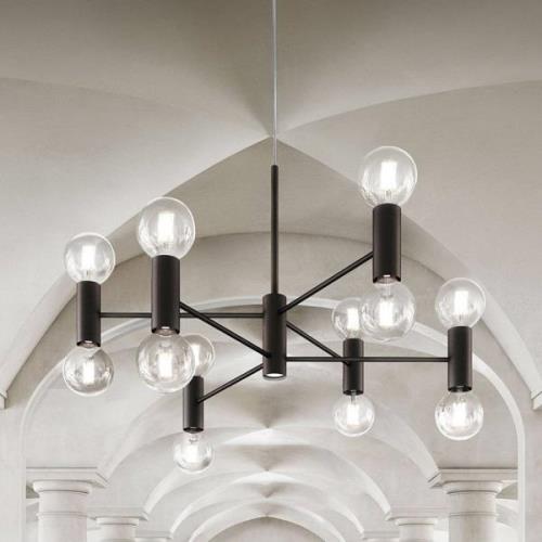 Modo Luce Chandelier hængelampe 13 lk. 107 cm sort