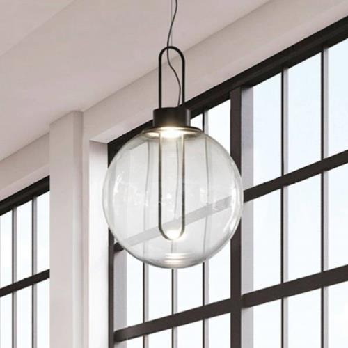 Modo Luce Orb LED-hængelampe, sort, Ø 40 cm