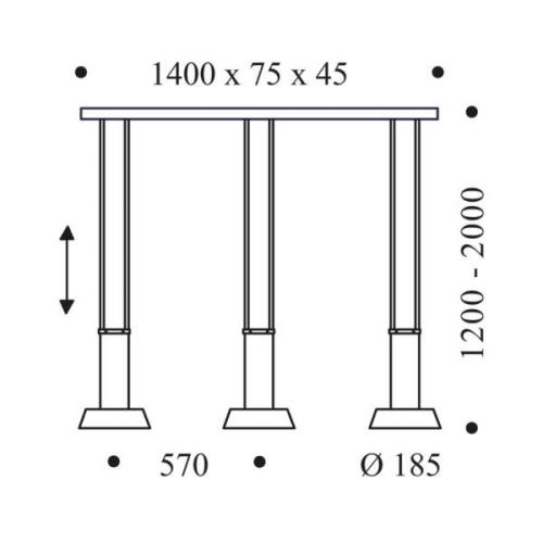 OLIGO Glance LED-hængelampe 3 lyskilder, kashmir