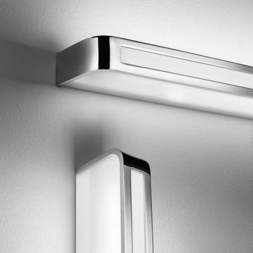 Arcos tidløs LED-væglampe, IP20 60 cm, krom