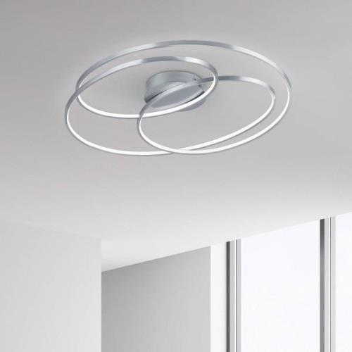 Gale LED-loftlampe, 80 cm, mat nikkel