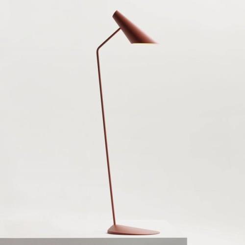 Vibia I.Cono 0712 designgulvlampe, rød, brun