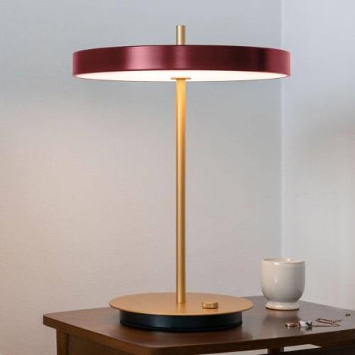 UMAGE Asteria table LED-bordlampe, USB, rubinrød