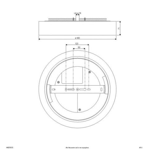 Sauro LED-loftslampe, Ø 40 cm, hvid