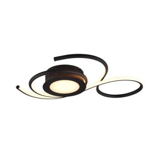 Jive LED-loftlampe, 50 cm, mat sort