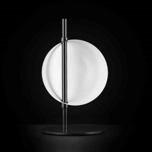 Oluce Superluna 297 LED-bordlampe, sort