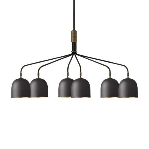 GUBI Lysekrone Howard 6-lys 134x73 cm gunmetal