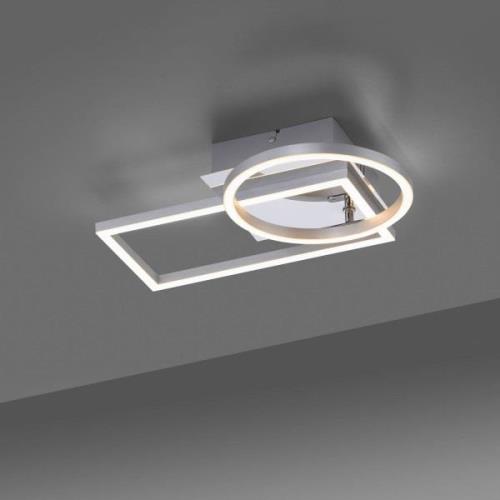 Iven LED-loftslampe, stål, 37x26cm