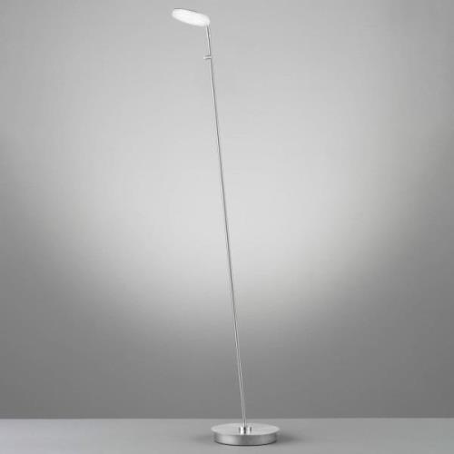 Dent LED-gulvlampe, kan dæmpes CCT, 1 x 8 W nikkel