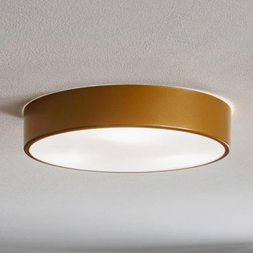 Cleo 400 loftlampe, IP54, Ø 40 cm, guld