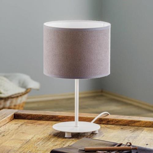 Bordlampe Pastell Roller højde 30 cm grå