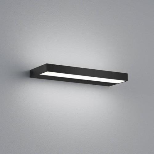 Helestra Slate LED-væglampe, mat sort 30 cm