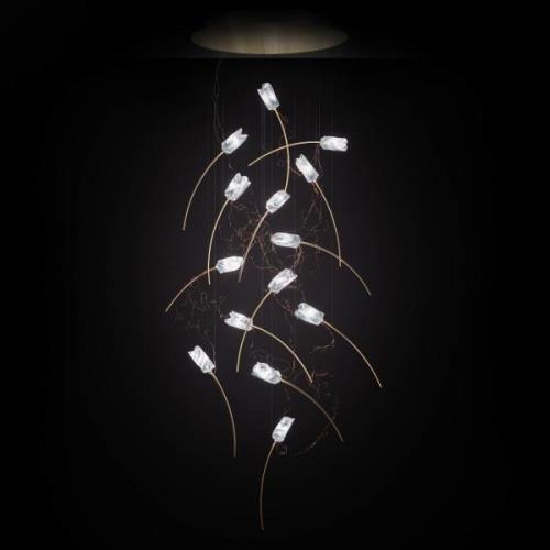 Slamp Tulip 14 LED-hængelampe prisme/messing rund