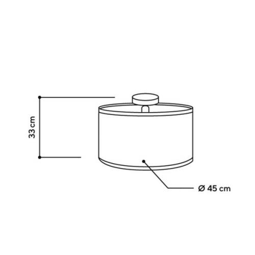 ALMUT 2610-loftlampe Ø 45 cm, hø