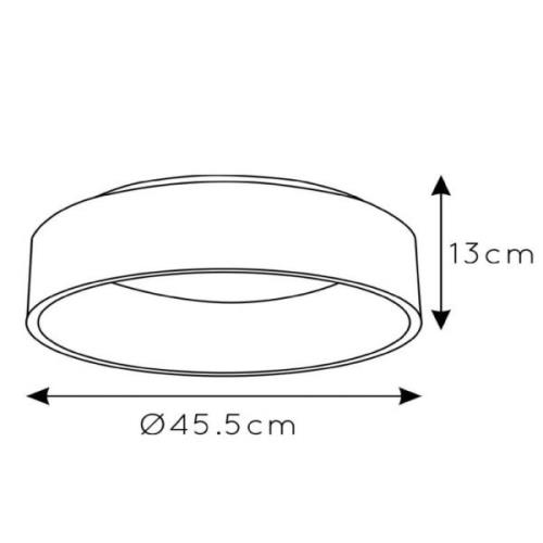 Talowe LED-loftslampe, hvid, Ø 45 cm