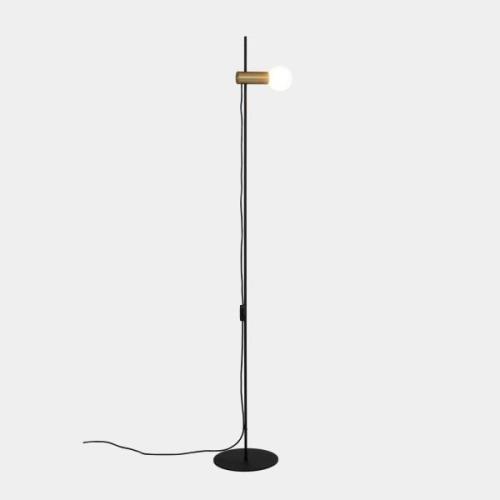 LEDS-C4 Nude Single gulvlampe E27 guld/sort