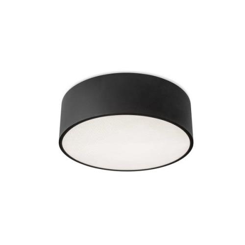 LEDS-C4 Luno LED-loftlampe, sort, Ø 60cm