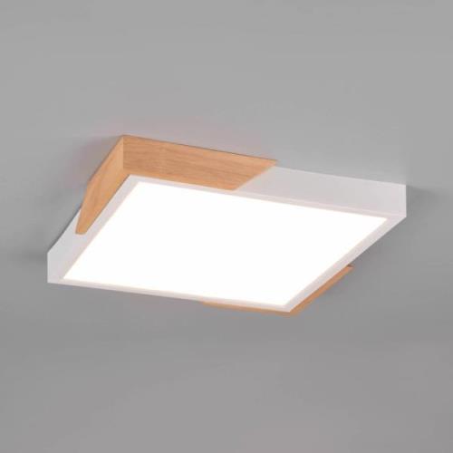 Meta LED-loftlampe, 31,5x31,5 cm, 3.000 K, hvid