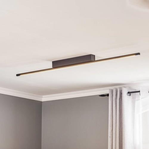 Quitani LED-loftslampe Tolu, sort, 118 cm