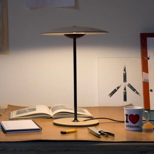 MARSET Ginger S LED-bordlampe Ø32cm eg/hvid