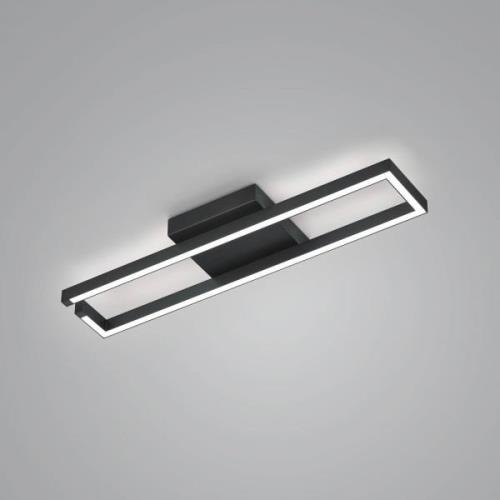 Yoko LED-loftslampe, op/ned, 70x13,5 cm, sort