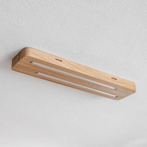 Neele – LED-loftlampe med egetræ