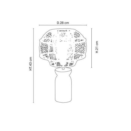 MARKEDSSÆT Odyssée-bordlampe, højde 43 cm