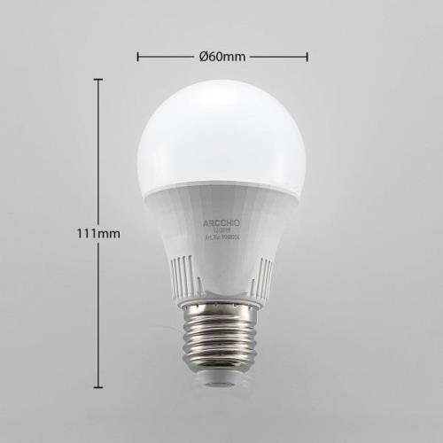 E27 LED-pære A60 9 W 3.000 K, kan dæmpes i 3 trin