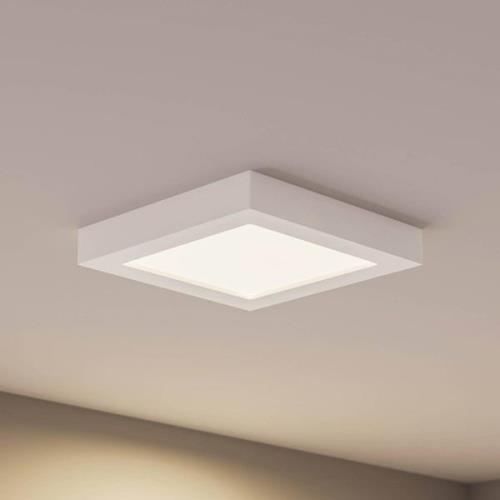 Prios LED-loftlampe Alette, hvid, 22,7 cm 24W, dæmpbar