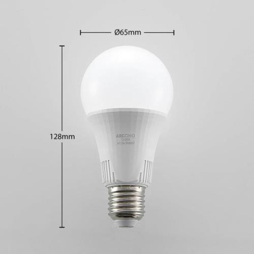 LED-pære E27 A65 15W 3.000K, kan dæmpes i 3 trin