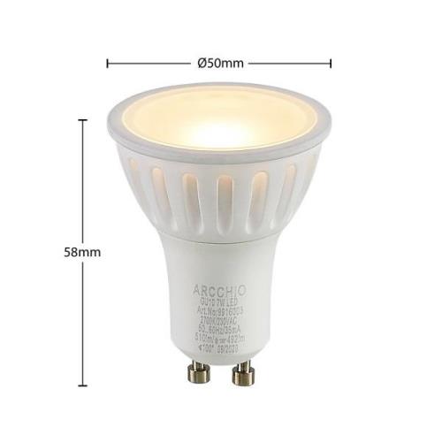 Arcchio LED-reflektor GU10 100° 7W 2.700K dæmpbar