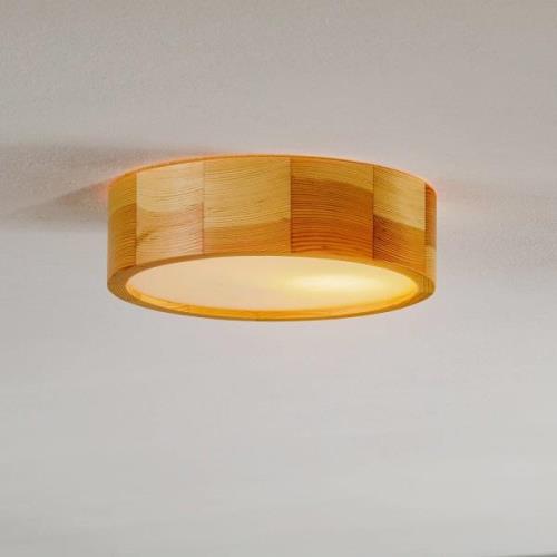 Envostar Kerio loftlampe, Ø 27 cm, naturfyr