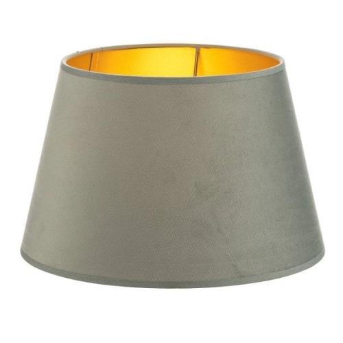 Cone lampeskærm, højde 18 cm, mintgrøn/guld