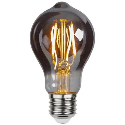 Edison Plain Smoke E27 A60 LED-pære, 2 W, 2.100 K